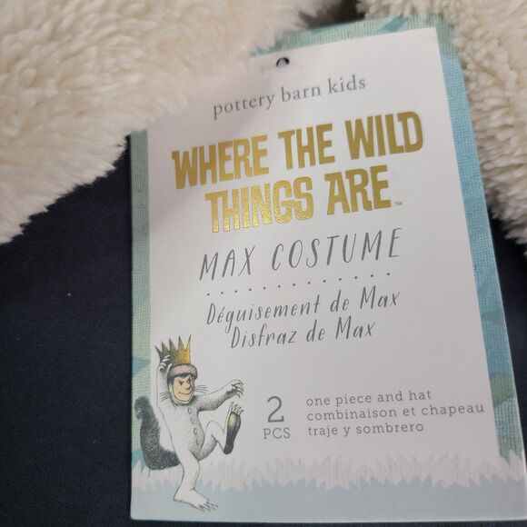 Pottery Barn Kids 2T MAX Where The Wild Things Are Wolf Costume *MISSING HAT* - Picture 2 of 15